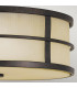 Fusion 3 Light Flush Mount Ceiling Light Bronze E27-3