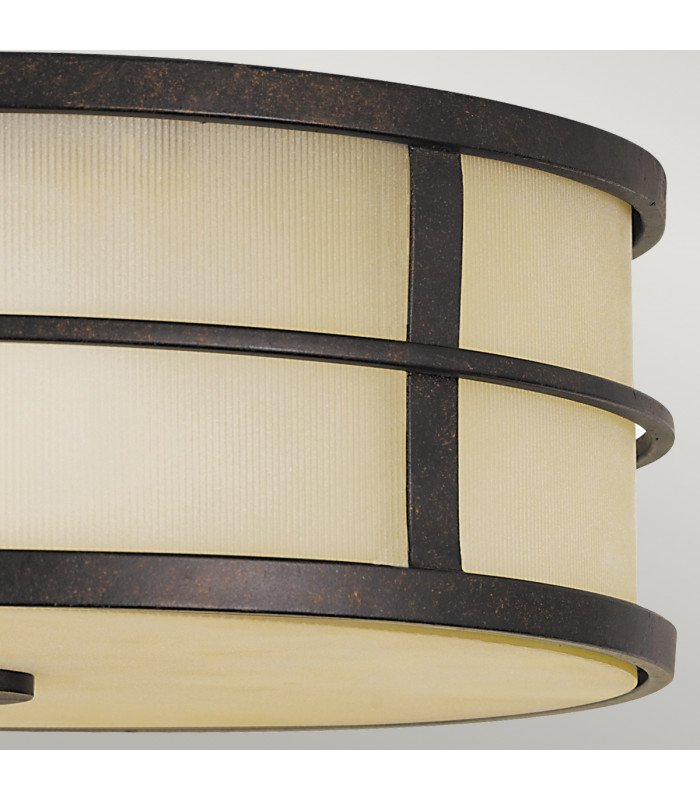 Fusion 3 Light Flush Mount Ceiling Light Bronze E27-3