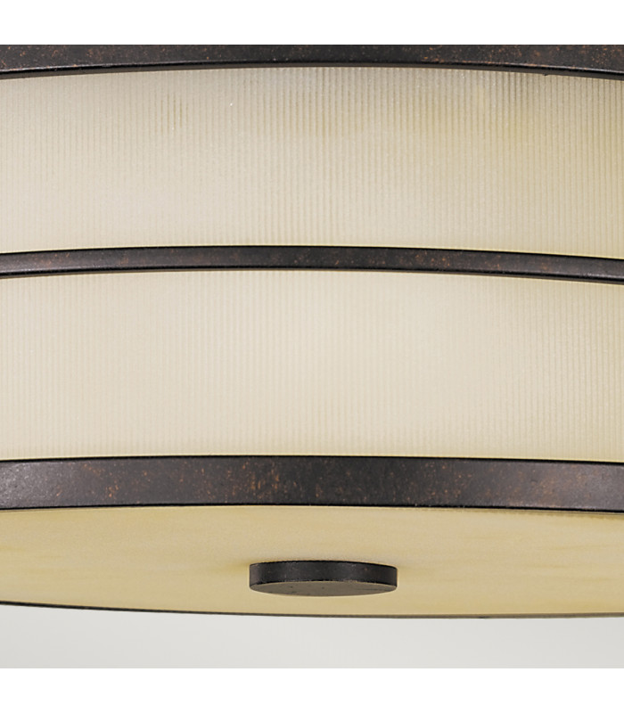 Fusion 3 Light Flush Mount Ceiling Light Bronze E27-4