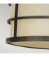 Fusion 3 Light Semi Flush Ceiling Light Bronze E27-3
