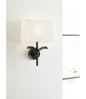 Georgia 1 Light Wall Light Aged Iron E27-2