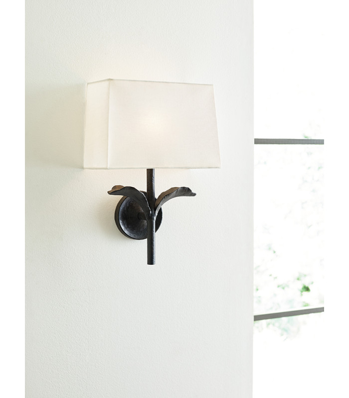 Georgia 1 Light Wall Light Aged Iron E27-2