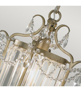 Gianna 1 Light Ceiling Pendant Silver E27-2