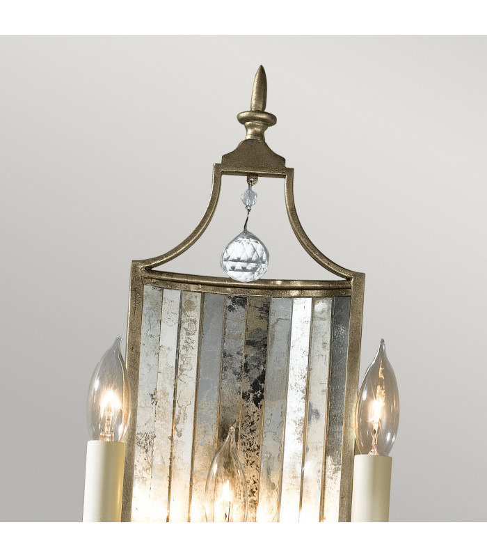 Gianna 3 Light Indoor Candle Wall Light Silver E14-2