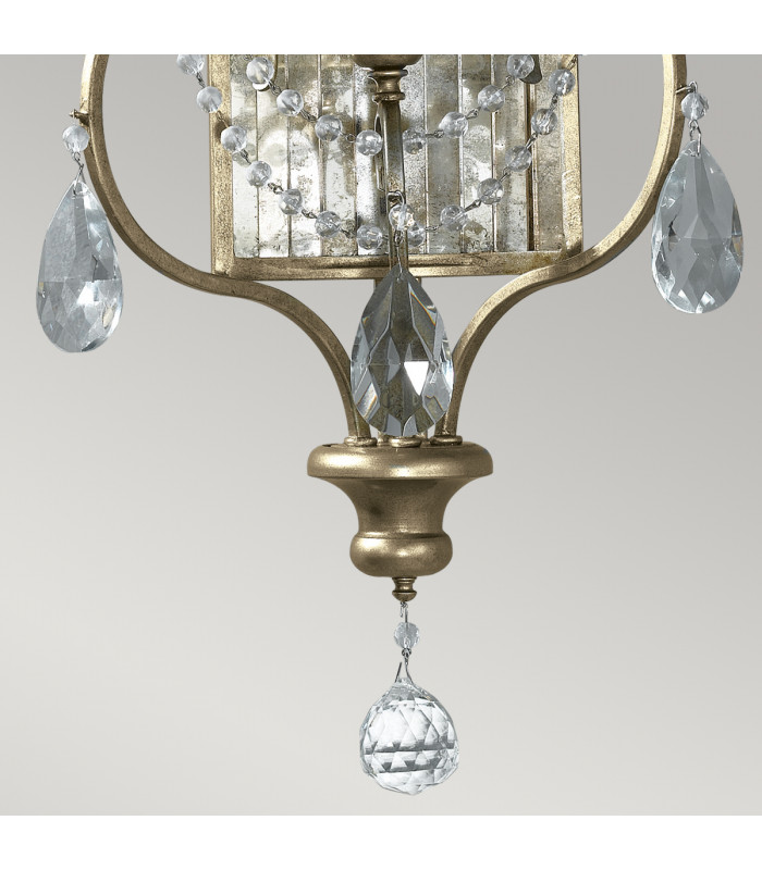 Gianna 3 Light Indoor Candle Wall Light Silver E14-4