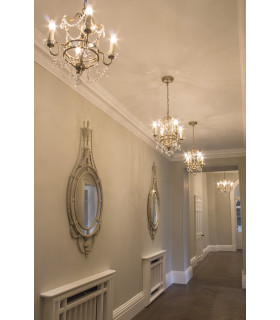 Gianna Chandelier 4 Light Silver Finish E14-2