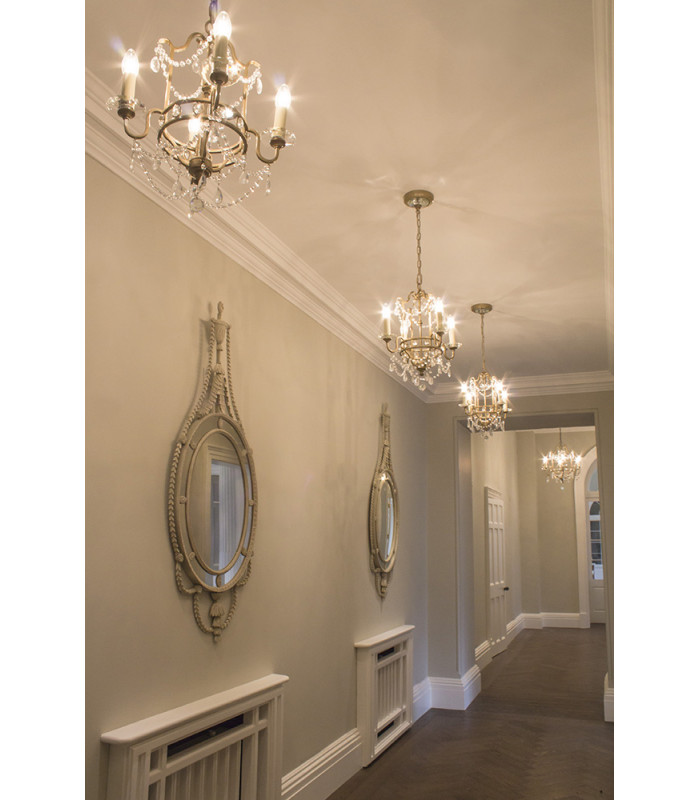 Gianna Chandelier 4 Light Silver Finish E14-2