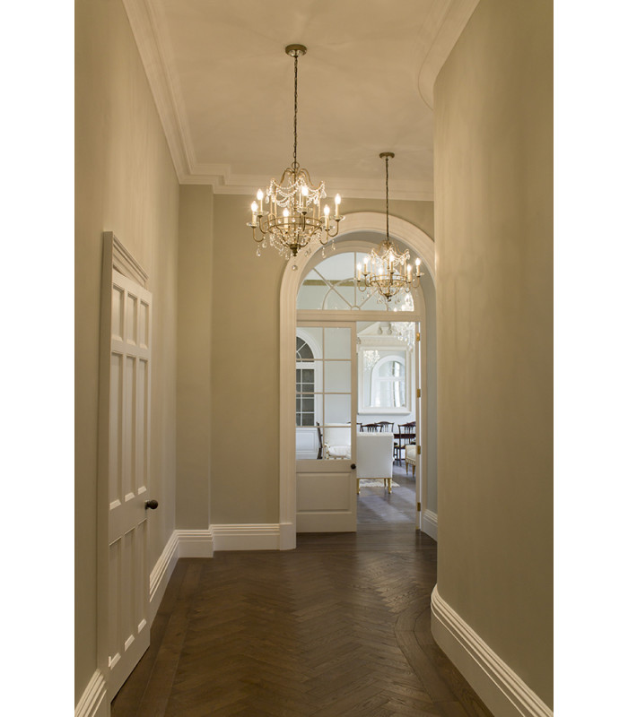 Gianna Chandelier 4 Light Silver Finish E14-3