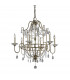 Gianna 6 Light Chandelier Silver Finish E14-1