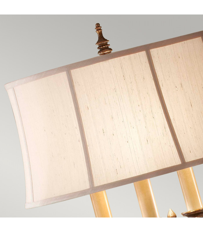 Gibson 4 Light Floor Lamp Antique Brown E27-2