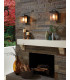 Glenview Outdoor 1 Light Wall Lantern Antique Bronze IP44 E27-3