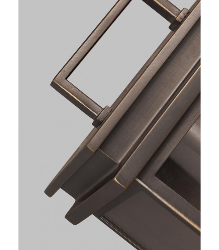 Glenview Outdoor 1 Light Wall Lantern Antique Bronze IP44 E27-3