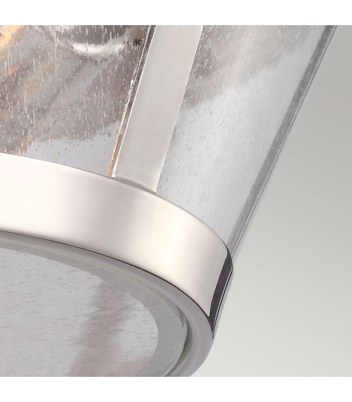 Harrow 2 Light Flush Mount Ceiling Light Polished Nickel E27-2