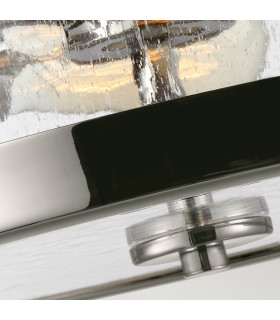 Harrow Cylindrical 2 Light Semi Flush Lamp Polished Nickel-3