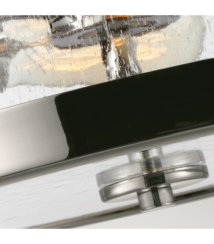 Harrow Cylindrical 2 Light Semi Flush Lamp Polished Nickel-3
