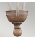 Hartsville Chandelier 3 Light Beachwood Finish E14-4