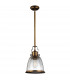 Hobson 1 Light Medium Dome Ceiling Pendant Brass E27-1