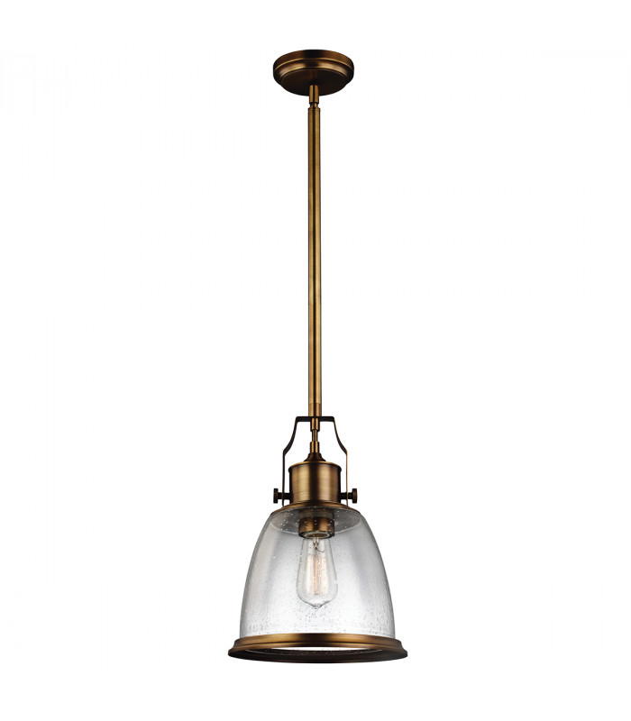 Hobson 1 Light Medium Dome Ceiling Pendant Brass E27-1