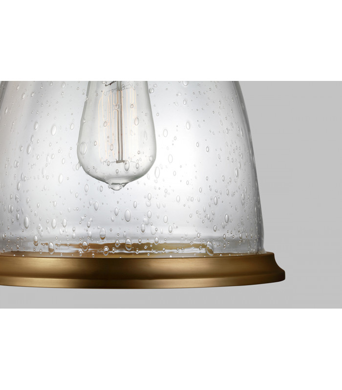 Hobson 1 Light Medium Dome Ceiling Pendant Brass E27-3