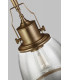Hobson 1 Light Medium Dome Ceiling Pendant Brass E27-4
