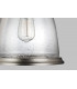 Hobson 1 Light Medium Dome Ceiling Pendant Satin Nickel E27-2