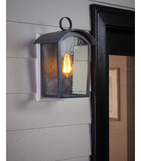 Hodges 1 Light Large Wall Lantern Ash Black-2