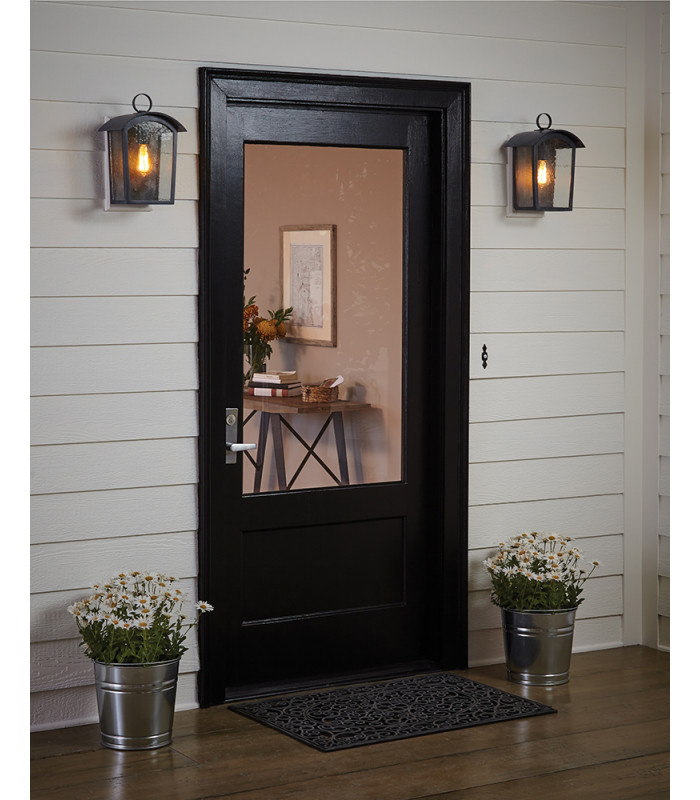 Hodges 1 Light Large Wall Lantern Ash Black-3