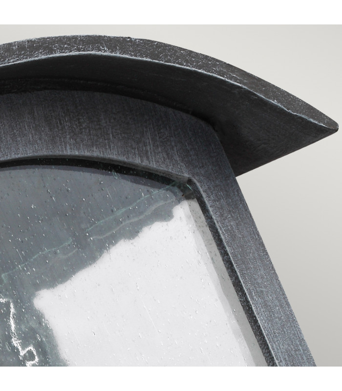 Hodges 1 Light Small Wall Lantern Ash Black-3