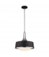 Holloway 4 Light Dome Ceiling Pendant Black Brushed Steel E27