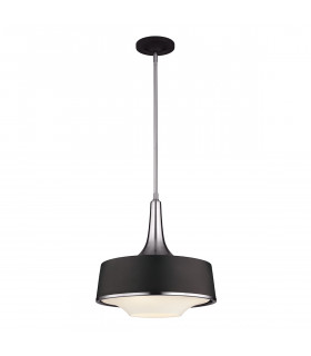 Holloway 4 Light Dome Ceiling Pendant Black Brushed Steel E27