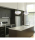 Holloway 4 Light Dome Ceiling Pendant White Brushed Steel E27-2