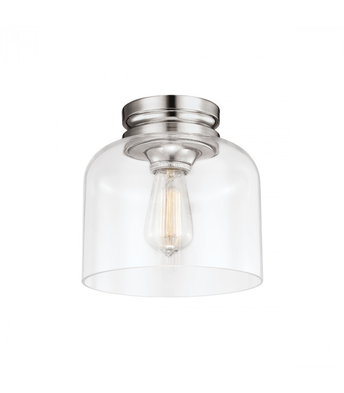 Hounslow 1 Light Flush Light Polished Nickel-1