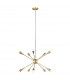 Jax 10 Light Chandelier Burnished Brass G9-1