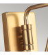 Joan 1 Light Dome Wall Light Midnight Black Burnished Brass E27-5