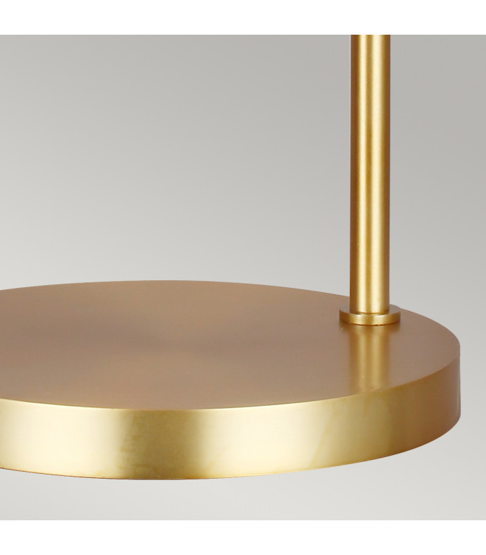 Joan 1 Light Table Lamp Midnight Black Midnight Black  Burnished Brass E27-4