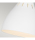 Joan 1 Light Table Lamp Matt White Matt White  Burnished Brass E27-3