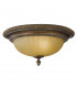 Kelham Hall 2 Light Flush Ceiling Light Gold Bronze E27-1