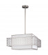 Kenney 3 Light Ceiling Pendant Bar Silver E27