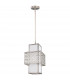 Kenney 1 Light Ceiling Pendant Silver E27