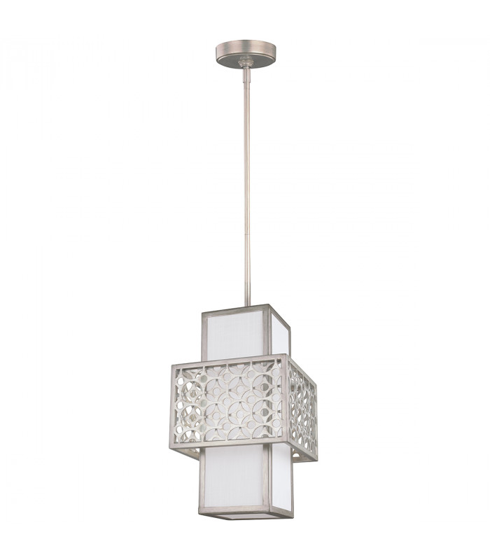 Kenney 1 Light Ceiling Pendant Silver E27