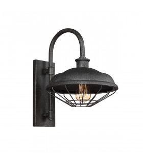 Lennex 1 Light Indoor Dome Wall Light Grey Metal E27-1