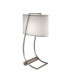 Lex 1 Light Table Lamp Brushed Steel E27-1