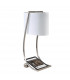 Lex 1 Light Table Lamp Brushed Steel E27-2