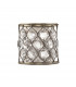 Lucia 1 Light Indoor Wall Light Burnished Silver E14-1