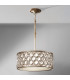 Lucia 3 Light Cylindrical Pendant Polished Silver Finish E27-2