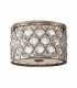 Lucia 2 Light Flush Ceiling Light Burnished Silver E27-1