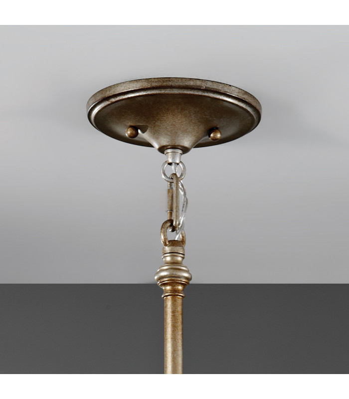 Lucia 1 Light Ceiling Cylindrical Pendant Polished Silver E27-3