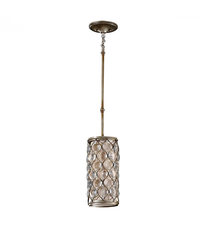 Lucia 1 Light Ceiling Mini Pendant Polished Silver E27-1