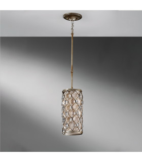 Lucia 1 Light Ceiling Mini Pendant Polished Silver E27-2