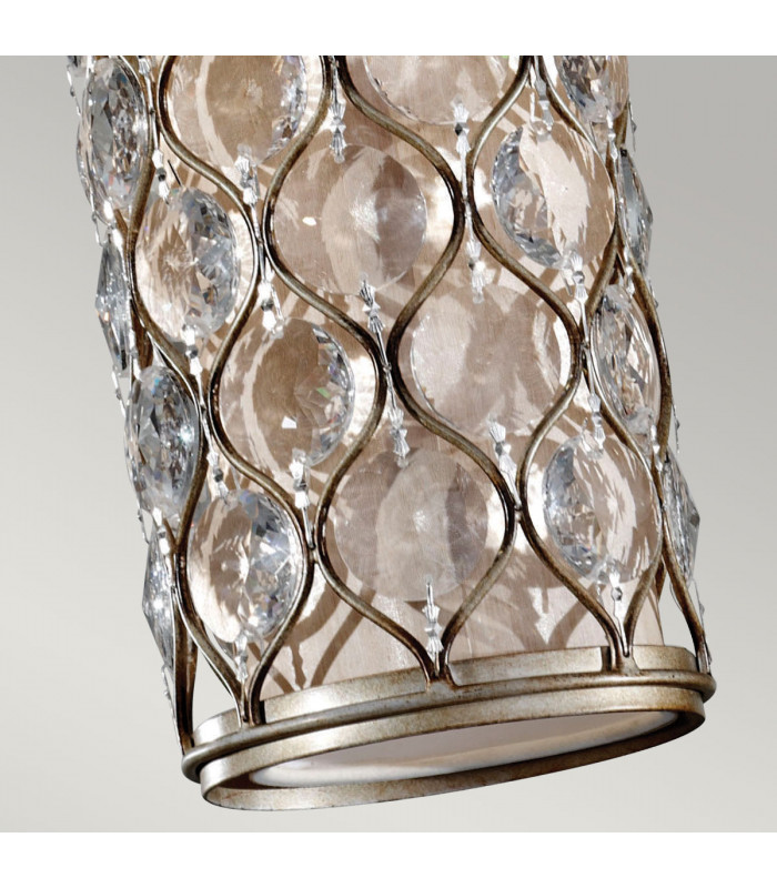 Lucia 1 Light Ceiling Mini Pendant Polished Silver E27-4